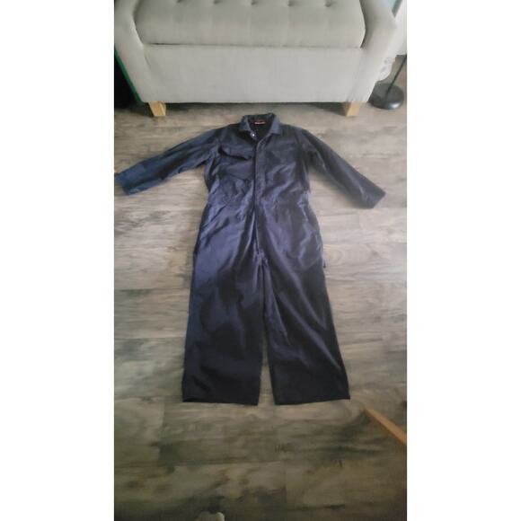 Craftsman Coveralls Men's Workwear Carpenter Mechanic Blue Full Zip LARGE - Picture 1 of 3